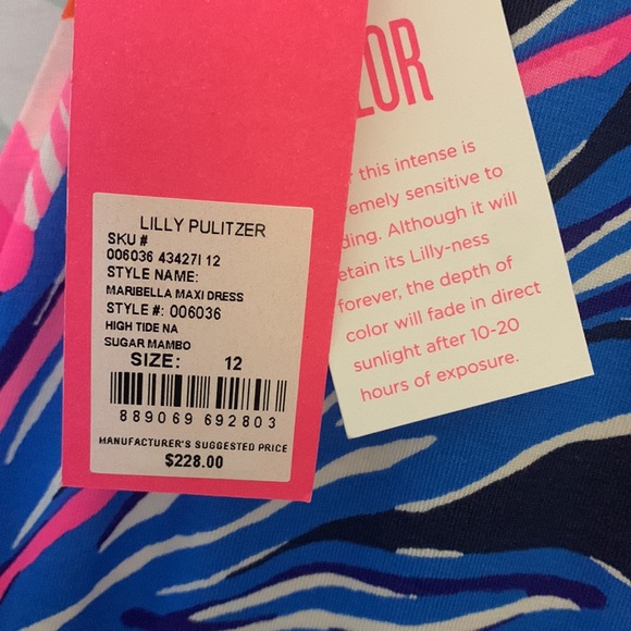 SOLD: NWT Lilly Pulitzer Maxi Dress - Picture 3 of 5